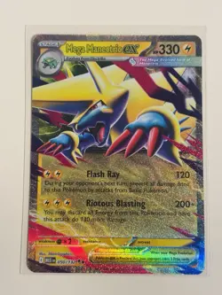 Pokemon TCG - 050/132 - Mega Manectric ex - Mega Evolution - Pack Fresh NM - Image 1