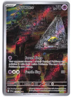 Drowzee 210/198 Illustration Rare Scarlet & Violet Pokemon (Surface Cut) - Image 1