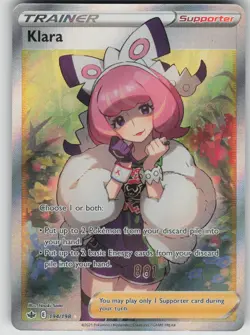 Pokemon TCG Klara (Full Art) Ultra Rare SWSH06: Chilling Reign 194/198 - Image 1