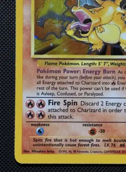 Charizard 4/102 Pokemon 1999 Base Set Unlimited LP/MP - Image 5