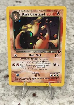 Pokemon TCG Dark Charizard Holo 4/82: NEAR MINT - Image 1
