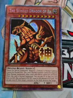 YuGiOh - The Winged Dragon of Ra RA05-EN130 Starlight Rare Near Mint In Hand - Image 1