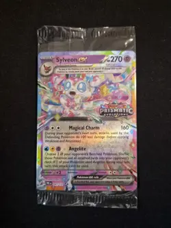 Pokemon Prismatic Evolutions - Sylveon EX 041/131 Stamped Promo (Sealed) - Image 1