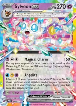 2025 POKEMON SV: PRISMATIC EVOLUTIONS SYLVEON EX - 041/131 041 HOLO DOUBLE RARE - Image 1