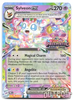 Sylveon ex 041/131 Double Rare Prismatic Evolutions Pokemon NM - Image 1