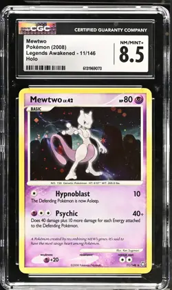 CGC 8.5 NM/MINT+ Mewtwo 11/146 Holo Legends Awakened Pokemon Card - Image 1