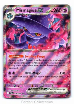 Mismagius EX 036/094 - Phantasmal Flames - Pokemon Card - Near Mint - Image 1