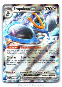 Empoleon EX 070/094 - Phantasmal Flames - Pokemon Card - Near Mint - Image 1