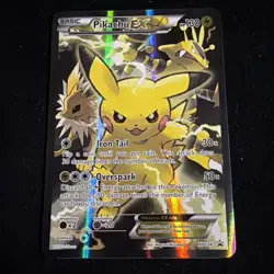 Pokemon Pikachu EX XY124 Black Star Promo 2016 Holo Card TCG - Image 1