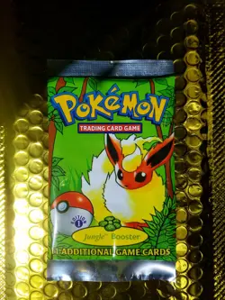 Pokemon TCG Jungle Base Set 1st Edition Flareon Booster Pack 1999 WOTC 11 Cards - Image 1