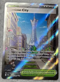 Pokemon Trainer-Stadium Lumiose City Full Art Holo Card 111/088 - Image 1