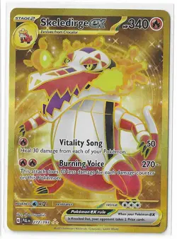 Skeledirge ex 272/193 Paldea Evolved Gold Hyper Rare S&V Pokemon Card NM - Image 1