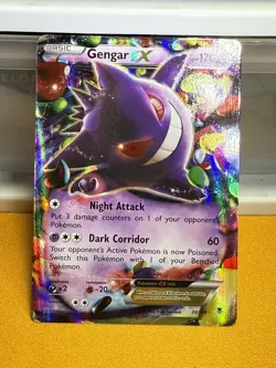 Pokemon Gengar EX 034/119 XY - Phantom Forces Full Art Holo 2014 Raw Near Mint - Image 1