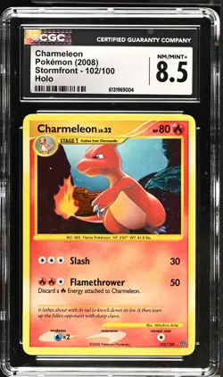 CGC 8.5 NM/MINT+ Charmeleon 102/100 Holo Stormfront Pokemon Card - Image 1