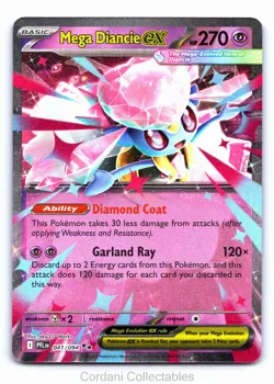 Mega Diancie EX 041/094 - Phantasmal Flames - Pokemon Card - Near Mint - Image 1