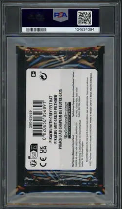 Pokemon Pikachu with Grey Felt hat Van Gogh 085 Graded Sealed Promo PSA 10 - Image 2