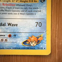 Pokemon TCG Misty's Gyarados Holo Rare Gym Challenge 13/132 Unlimited Edition - Image 4
