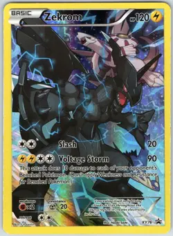 Zekrom (Full Art Promo) XY76 Holo Promo XY Promo Pokemon NM - Image 1