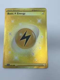 Pokemon TCG Basic Lighing Energy 257/198 Scarlet & Violet Hyper Rare NM+ - Image 1
