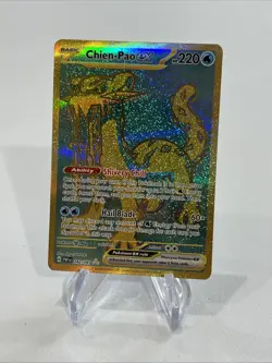 Pokemon TCG Chien-Pao EX 242/091 Paldean Fates NM Hyper Rare Full Art Gold - Image 3