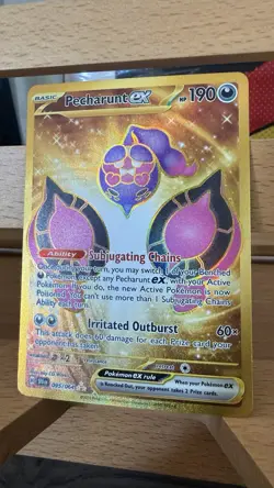 Pokemon TCG Pecharunt ex 095/064 Shrouded Fable - Hyper Rare, Full Art, Gold - Image 4