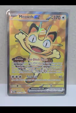 Meowth ex Full ART 107/088 Pokemon Perfect Order NM/Mint ! READY TO SHIP ! - Image 1