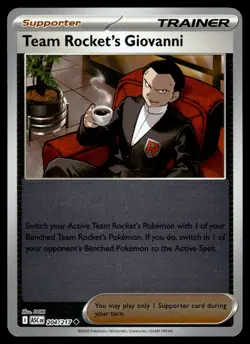 Team Rocket's Giovanni 204/217 ME: Ascended Heroes Pokemon Reverse Holo NM/M - Image 1