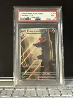 2023 POKEMON EN-151 ILLUSTRATION RARE #169 CHARMELEON PSA 9 - Image 1