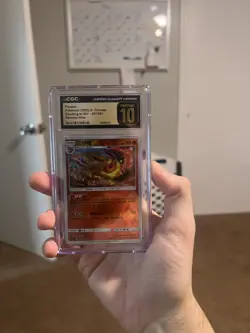 CGC Gem Mint 10 Flareon REV HOLO 007/061 Pokemon Chinese - Image 1