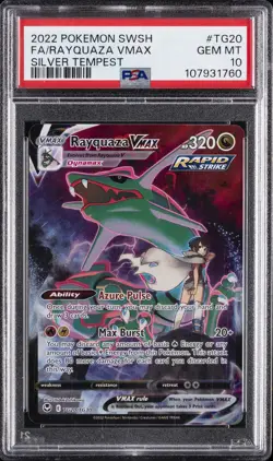 RAYQUAZA VMAX TG20/TG30 SILVER TEMPEST POKEMON PSA 10 - Image 1