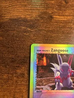 Team Magma's Zangoose 23/95 Team Magma vs Team Aqua Reverse Holo Pokemon Card MP - Image 2