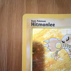 Pokemon TCG Hitmonlee Holo Rare Fossil 7/62 Unlimited 1999 Card English - Image 3
