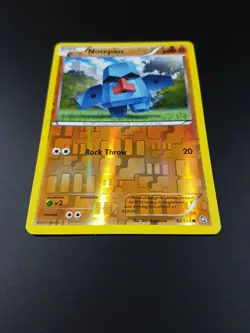 Nosepass 62/124 Reverse Holo B&W Dragons Exalted Pokemon Card - Light Play - Image 2