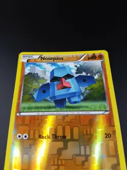 Nosepass 62/124 Reverse Holo B&W Dragons Exalted Pokemon Card - Light Play - Image 3