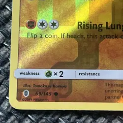 Pokemon TCG Nosepass Guardians Rising 69/145 Reverse Holo + Non Holo Cards LP. - Image 3