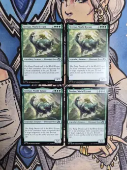 4x Terrian, World Tyrant - NM/M DFT Aetherdrift MTG Magic - Image 1