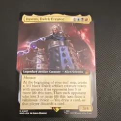 Davros, Dalek Creator; Magic: The Gathering; Doctor Who - Extended Art - Image 1