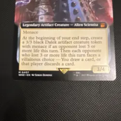 Davros, Dalek Creator; Magic: The Gathering; Doctor Who - Extended Art - Image 4