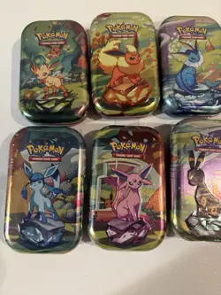 Pokemon TCG Prismatic Evolutions Lot of 8 Sealed Mini Tins All Artwork New - Image 2