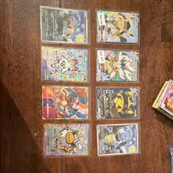 Pokemon TCG Custom Art Holo Lot Pikachu, Charizard, Scorbunny, Jolteon - 8 Cards - Image 1