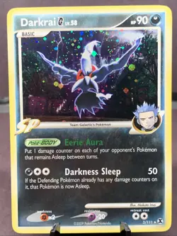Pokemon TCG Darkrai G Lv.58 Rising Rivals 3/111 Holo Rare 2009 - Image 1