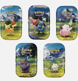Pokemon TCG | Ascended Heroes Mini Tin Bundle Full Artwork Set 5x Tins | SEALED - Image 1