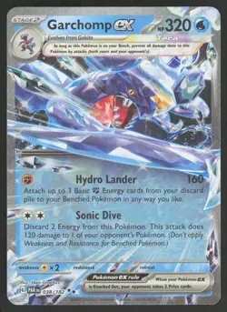 Garchomp ex 038/182 Double Rare Paradox Rift Pokemon Near Mint - Image 1