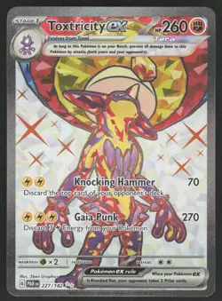 Toxtricity ex 227/182 Ultra Rare Paradox Rift Pokemon Near Mint - Image 1