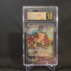 Pokemon Leafeon V (Korean) #071/069 Eevee Heroes Alt Art CGC Pristine 10 - Image 1