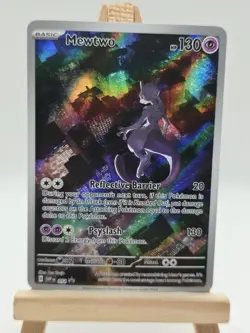 Pokemon TCG 2023 Mewtwo SVP 052 Black Star Promo Rare Holo - Image 1