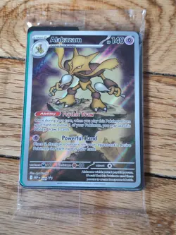 Alakazam Pokemon Mega Evolutions 009 Black Star Promo Sealed Illustration Rare - Image 1