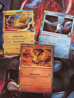Legendary Birds Zapdos, Moltres, and Articuno (Holo) Pokemon Rare - Image 1