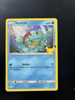 Squirtle - 17/25 - Pokemon McDonald's 25th Anniversary Holo 2021 NM - Image 1