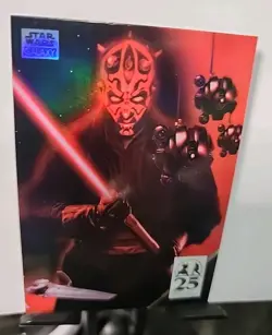 2024 Topps Chrome Star Wars Galaxy Darth Maul's Assets #AM-4 Refractor - Image 1